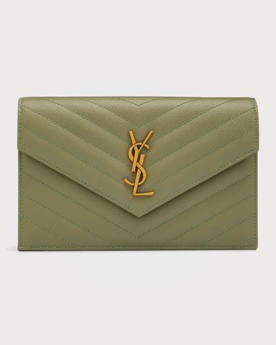 ysl sage wallet|ysl wallet for sale.